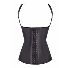 Korsett-moldeador de cuerpo para mujer, chaleco entrenador de cintura de látex, corsé deshuesado de acero, ropa moldeadora de talla grande con correa de hombro ajustable, S-6XL 2024 - compra barato