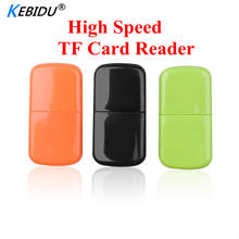 Kebidu-leitor de cartão de memória colorido, alta velocidade, usb 2.0, micro sd, flash tf, adaptador transflash para mini adaptador, moderno 2024 - compre barato