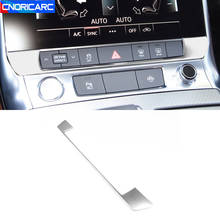Botones de Control central de coche, pegatinas de cubierta de marco para Audi A6 C8 2019-2020, accesorios interiores de automóvil 2024 - compra barato