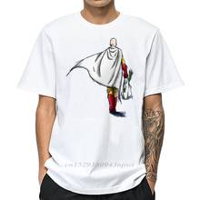 One Punch Man Tshirt Men Funny Print Streetwear Japanese Anime Men Collar T Shirt Summer Short Sleeve T-shirt White Tops 2024 - buy cheap