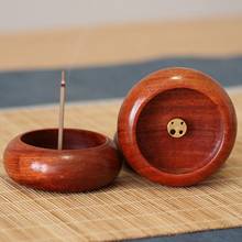 Rosewood Incense Burner Stick Holder Bowl Shape Aromatherapy Plate Home Censer Desktop Decor Incense Base Plug 1PC 2024 - buy cheap