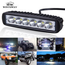 WINTUWAY Driving Fog Offroad LED Work Car Light 18W 12V LED Universal Car 4WD led Beams Work Light Bar Spotlight Flood Lamp 2024 - buy cheap