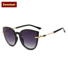 2020 брендовые дизайнерские солнцезащитные очки «кошачий глаз» женские винтажные металлические очки для женщин зеркальные ретро-очки женские солнцезащитные очки UV400 2024 - купить недорого
