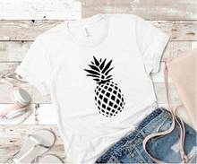 Pineapple Graphic for Women Summer Shirt  Graphic Korean Women  Fashion Casual Cotton Round Neck Female Short Sleeve Top Tees 2024 - buy cheap