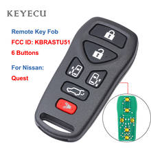 Llave de coche remota de entrada sin llave Keyecu, mando a distancia, 6 botones, 315Mhz, para Nissan Quest 2004, 2005, 2006, 2007, 2008, FCC ID: KBRASTU51 2024 - compra barato