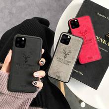 Deer Cloth Fabric Case on for apple iphone aifon i phone 12 11 pro SE 2020 xs max xr x 7 8 6 6s plus silicone back coque cover 2024 - buy cheap