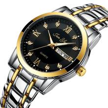 Top Brand Luxury Mens Watches Luminous Waterproof Stainless Steel Watch Quartz Men Date Calendar Business Wristwatch For men 2024 - buy cheap