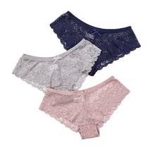 Ladies Lace Panties Women's Sexy Transparent Panties Lace Hollow Underwear Panties Low-waist Pure Cotton Girly Panties 2024 - buy cheap