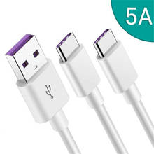 Cable USB tipo C de carga rápida 5A, Cable de datos Micro DE 8 pines, cargador de teléfono para Samsung S9, S8, Note 9, 8, Huawei P30 2024 - compra barato