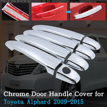 Chrome Car Door Handle Cover for Toyota Alphard Vellfire AH20 2009~2015 Trim Set Exterior Accessories 2010 2011 2012 2013 2014 2024 - buy cheap