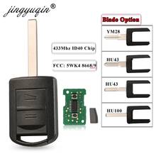 jingyuqin 10X 2BTN Car Remote Key For Vauxhall Opel Corsa C 2001-2007 433Mhz ID40 Chip 5WK48668 5wk48669 U100/43/46 YM28 2024 - buy cheap