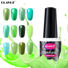 CLAVUZ 8ml Green Color Series UV Nail Gel For Manicure Semi Permanent Green Color UV Gel Varnish Soak Off Nail Art Gel Nail 2024 - buy cheap