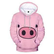 Kawaii Animal Lucky Pink Pig 3D Hoodies Sweatshirts women/men Oversized Hoodies 3D Winter Casual Sweatshirt streetwear clothes 2024 - buy cheap