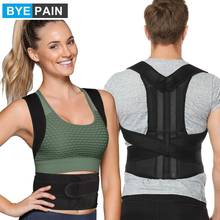 BYEPAIN Back Brace Posture Corrector Full Back Support Belts for Pain Relief, With Adjustable Elastic Shoulder Straps, Men Women 2024 - buy cheap