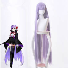 FGO Fate EXTRA CCC Cosplay Wig BB Byibyi Black Coat Girl Purple Long Straight Synthetic Hair  + Free Wig Cap 2024 - buy cheap