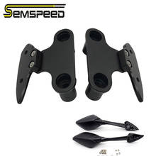 Soporte de soporte fijo para motocicleta, adaptador de retrovisores para moto, CNC, para Yamaha 2020, XMAX 125, XMAX 250, XMAX 300, XMAX 400, SEMSPEED 2024 - compra barato