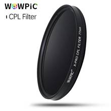 WOWPIC 82mm X-PRO CPL Filter PL-CIR Polarizing Multi-Coating Filter For DLSR 82 mm lens for Nikon Canon Pentax Sony DSLR Camera 2024 - buy cheap