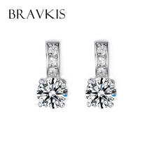 BRAVEKISS small cz crystal ear piercing crown stud earrings for women jewelry solitaire earing studs brinco aros BUE0041 2024 - buy cheap