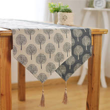 Vintage Natural Burlap  Linen Table Runner Christmas Wedding Champagne Table Runners Dining Room Restaurant Table Gadget 2024 - buy cheap