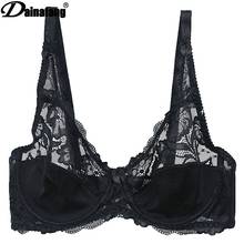 Large size ultra-thin underwear bra adjustable bra sexy transparent breathable lace bra comfortable soft shaping bra 2024 - buy cheap