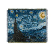 Cotton Sofa Towel Van Gogh Star Throw Blanket Starry Night Thick Blanket Carpet Bedspread Tablecloth Home Decor Hanging Tapestry 2024 - buy cheap