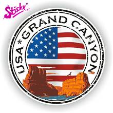Pegatina adhesiva de PVC para decoración de coche, insignia de sello del Gran Cañón de EE. UU., para motocicleta, todoterreno, portátil, maletero, guitarra 2024 - compra barato