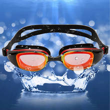 Women Men Electroplated Waterproof Anti fog Swimwear Eyewear Swim Diving Water Glasses Gafas Swimming Goggles+Swim Hat+Earplug 2024 - buy cheap