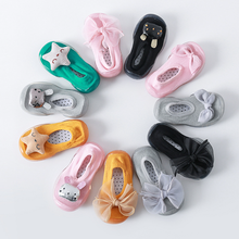 Zapatos de bebé estilo princesa para interiores, calzado antideslizante de fondo suave para bebé, calcetín para niño pequeño 2024 - compra barato