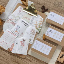 60 Pcs/Box Vintage Travel Bill Tag Paper Sticky Notes Memo Pad Diary Flakes Scrapbook Decorative Memo Bullet Journal Stationery 2024 - buy cheap