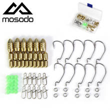 Fishing Tackle Box Set Accessories Fishing Baits Hooks Kits With Beads Swivels Snap 10g Bullet Sinker Terminal Tackle Crankhooks 2024 - buy cheap