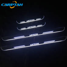 CARPTAH Trim Pedal Car Exterior Parts LED Door Sill Scuff Plate Pathway Dynamic Streamer light For Volkswagen Arteon 2018 2019 2024 - buy cheap