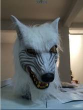 Novidade máscara de lobo sacola cosplay cabeça de animal fantasia halloween máscara zombi máscara de terror garimpeiro creepy engatinhar máscara drácula 2024 - compre barato