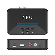 Receptor Bluetooth 5,0 NFC, adaptador inalámbrico de Audio estéreo de 3,5mm con conector AUX, RCA, USB, reproducción inteligente para Kit de coche, TV, PC, altavoz doméstico 2024 - compra barato