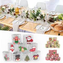 9PCS Napkin Buckle Christmas Napkin Rings Santa Serviette Buckles Holders for Dining Table Holiday Decorations #SO 2024 - buy cheap