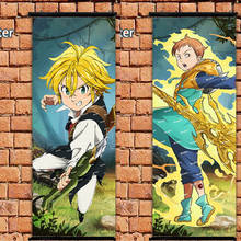 Anime cartaz nanatsu não taizai os sete pecados mortais meliodas parede rolagem pintura arte imprime casa decoração do quarto 105*40 2024 - compre barato