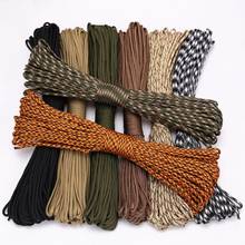 Paracord-Cuerda de paracaídas Mil Spec tipo III, 7 hebras, equipo de supervivencia para escalada y acampada, 100M, 27 colores, 550 2024 - compra barato