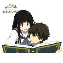 EARLFAMILY-pegatina de dibujos animados para Hyouka, decoración impermeable, 13x9,5 cm, para motocicleta 2024 - compra barato