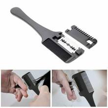 Hair Razor Comb Blades Inside Cutting Thinning Barbers Hair Dressing Tool Hair Styling Supplies Hair Trimmer Shaver Comb 2024 - buy cheap