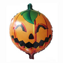 Globos de helio con cabeza de calabaza, decoración de Halloween, fiesta de vacaciones, venta al por mayor, 5 uds., 18 pulgadas 2024 - compra barato