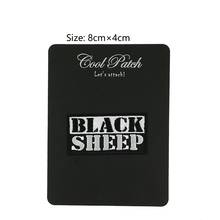 BLACK SHEEP Biker Rockabilly Punk Rock Outlaw MC Embroidered Motorcycle Biker Vest Patch IRON ON Badge emblem 2024 - buy cheap