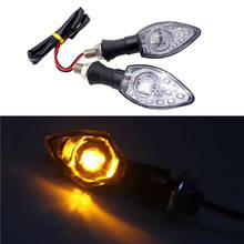 1 Pair Motorcycle Front/Rear LED Turn Indicator Signal Light Amber Lamp For YAMAHA YZF R1 R6 FZ1 FZ6 XJ6 Motorbike Accessories 2024 - buy cheap