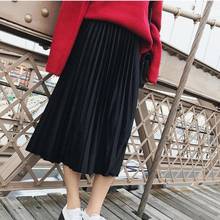 2022 New Autumn And Winter High Waisted Skinny Female Velvet Skirt Pleated Skirts Pleated Skirt Free Shipping 2024 - buy cheap