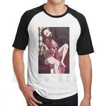 Nezuko-Camiseta de algodón con estampado de demonio para hombre, camisa Sexy de Diy estampado, estilo Ecchi 2024 - compra barato