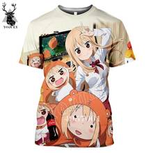 Camiseta informal Unisex, ropa de calle, camisetas de moda, Anime, Himouto Umaru-chan-Camiseta de manga corta con estampado 3D, camisa Harajuku, Y887 2024 - compra barato