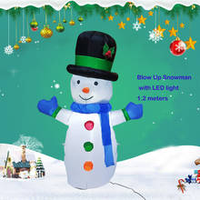 Boneco de algodão inflável para crianças, brinquedo de natal com luz de led, decoração de natal para quintal da família, adereços de promoção de inverno comercial 2024 - compre barato