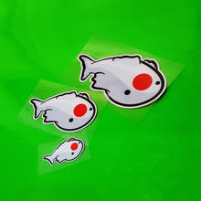 Car Styling Vinyl Decals Lovely Shark Cute Koi Japanese Home Decoration Window Laptop Sticker 2024 - buy cheap