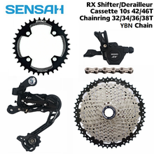 SENSAH RX 10 скоростной рычаг + задний переключатель + 42T 46T zracing Cassette/Chainring + KMC X10 цепной набор, PCR BEYOND M6000 2024 - купить недорого