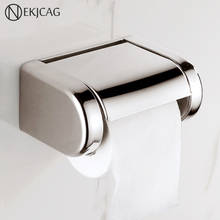 Хромированный современный держатель туалетной бумаги из нержавеющей стали для ванной комнаты водонепроницаемая коробка для бумаги бумажная коробка 2024 - купить недорого