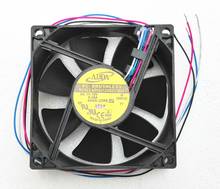 Ventilador de 8cm para ADDA 8025, 4 cables, regulación de velocidad, ad0812xb257b04, doble bola, 12V, 0,45a, nuevo 2024 - compra barato