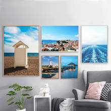 Nordic Style Poster Landscape Canvas Painting Seaside Blue Sky Posters And Prints Modern Picture Home Decor For Living Room 2024 - buy cheap